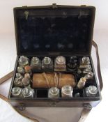 Victorian travelling apothecary box possibly for Veterinarian by Savory and Moore, Chemists to the