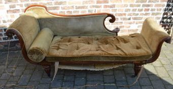 Regency chaise longue L 194cm W 68cm(af)