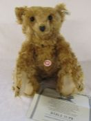 Steiff Barle 35 PB teddy bear reproduction of original 1904, jointed with string fastened disks