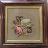 Large needlepoint still life of flowers 56 cm x 56 cm (size including frame)