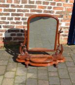 Large Victorian dressing table mirror H 83 cm L 82 cm