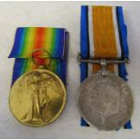 2 WWI medals relating to 83793 Gnr. J G Sykes R.A - 1914-18 medal and Victory medal
