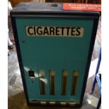 Never used Senior Service cigarette vending machine by Brecknell, Dolman & Rogers Ltd with stand