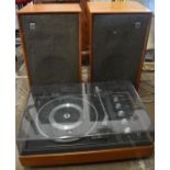 Dynatron Garrard record player with 2 speakers