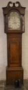 Victorian 8 day longcase clock in a mixed wood case