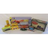 Corgi die cast Chipperfields Circus lorry, Sentinal vintage glory of steam, Corgi Ovaltine van &