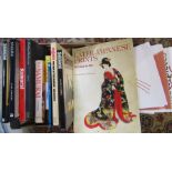 Selection of books relating to Japanese art and Samurai warriors