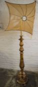 Ornate gilded resin standard lamp with/in need of repairs