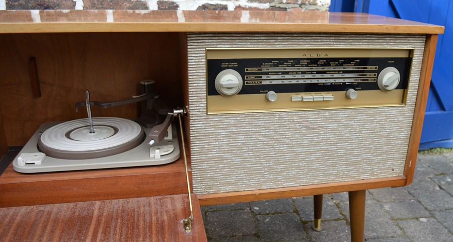 1960's Alba music cabinet *Please note this item is sold as a Collectors Item and has not been - Image 3 of 3