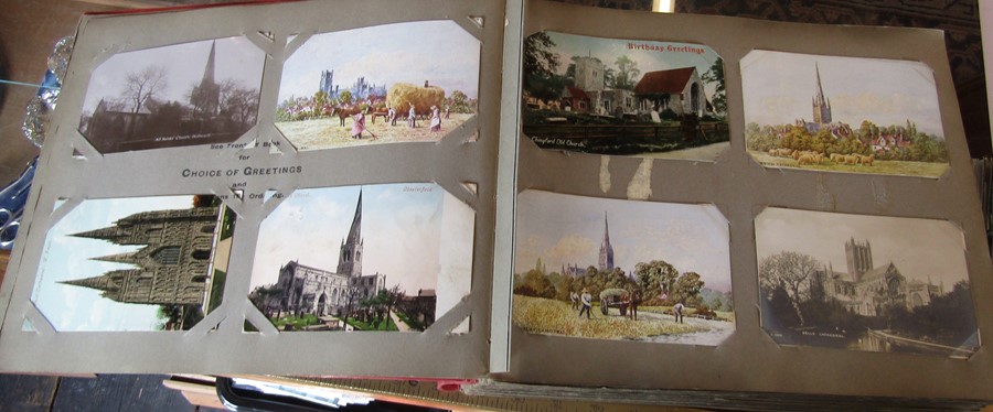 Imperial Series Album of postcards mainly Mablethorpe & Lincolnshire churches - over 240 cards - Image 4 of 11