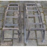 Pair of metal car ramps