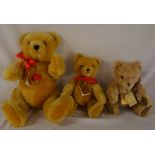 3 Hermann 'Original' teddy bear soft toys