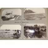 Imperial Series Album of postcards mainly Mablethorpe & Lincolnshire churches - over 240 cards