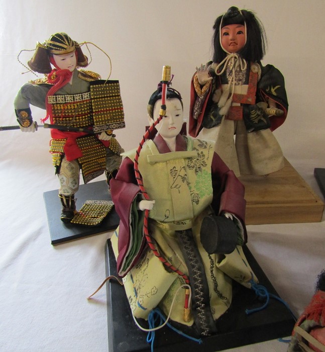 Various Japanese Samurai warrior dolls (2 boxes) - Image 4 of 5