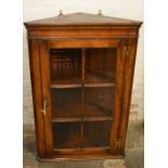 Titchmarsh & Goodwin glazed oak corner cupboard (2020 Retail Price List £2060) Ht 97cm W 65cm
