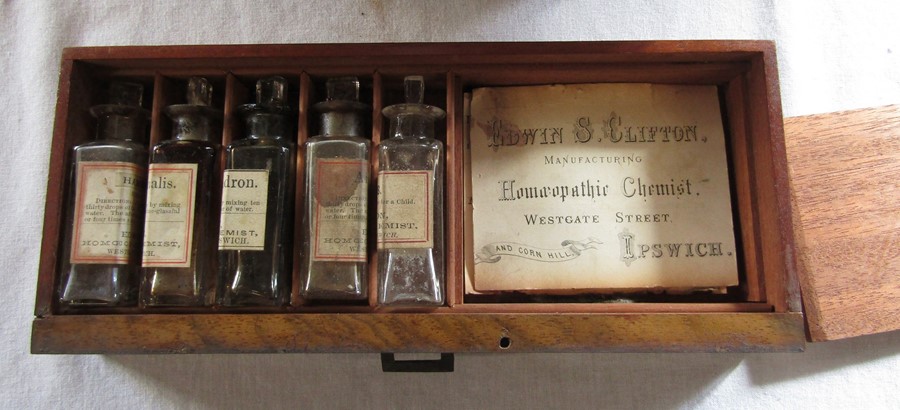 Victorian homeopathy set by Edwin S Clifton Chemist Westgate Street Ipswich, Depot for invalids - Image 2 of 8