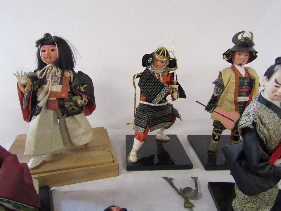 Various Japanese Samurai warrior dolls (2 boxes) - Image 5 of 5