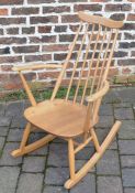 Ercol comb back rocking chair