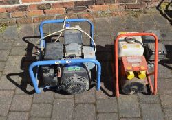 SDMO Ranger 2500 Honda 5.0 petrol generator and a Havahill petrol generator