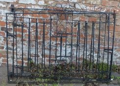 Pair of wrought iron gates Ht 100cm W 270cm