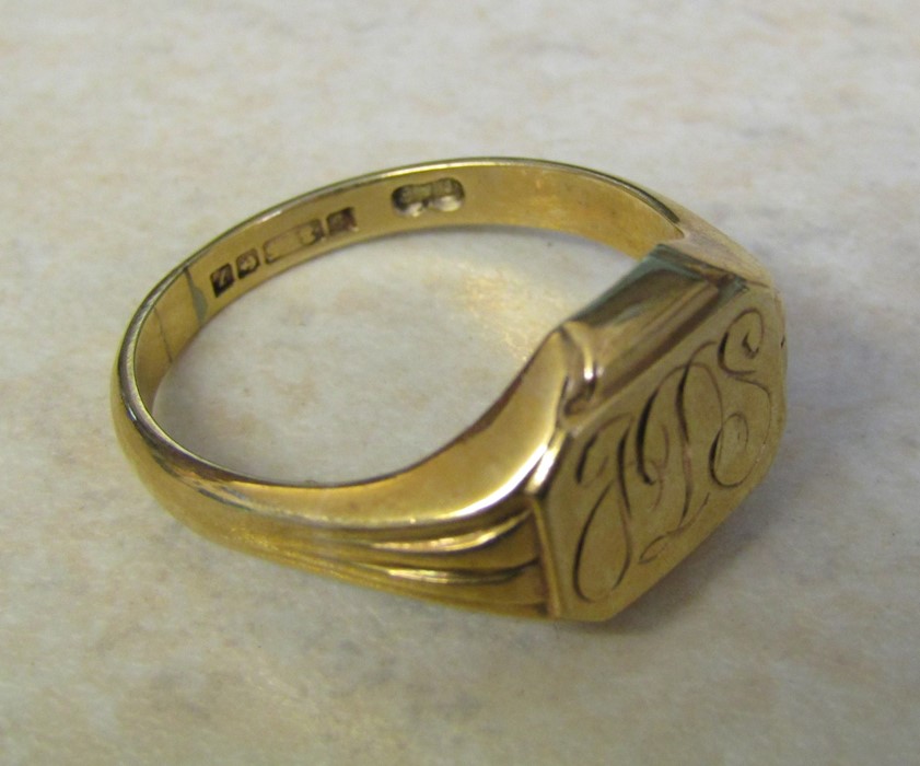 Gents 9ct gold signet ring, size X, weight 8.1 g - Image 3 of 3