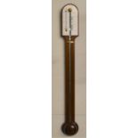 Rapport London mahogany reproduction stick barometer