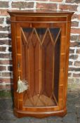 Reproduction Regency corner cupboard