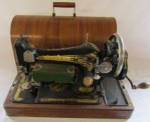 Cased Singer sewing machine c.1935