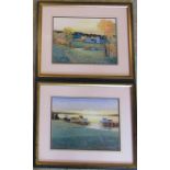 Pair of framed Max Hayslette prints 61 cm x 51 cm (size including frame)