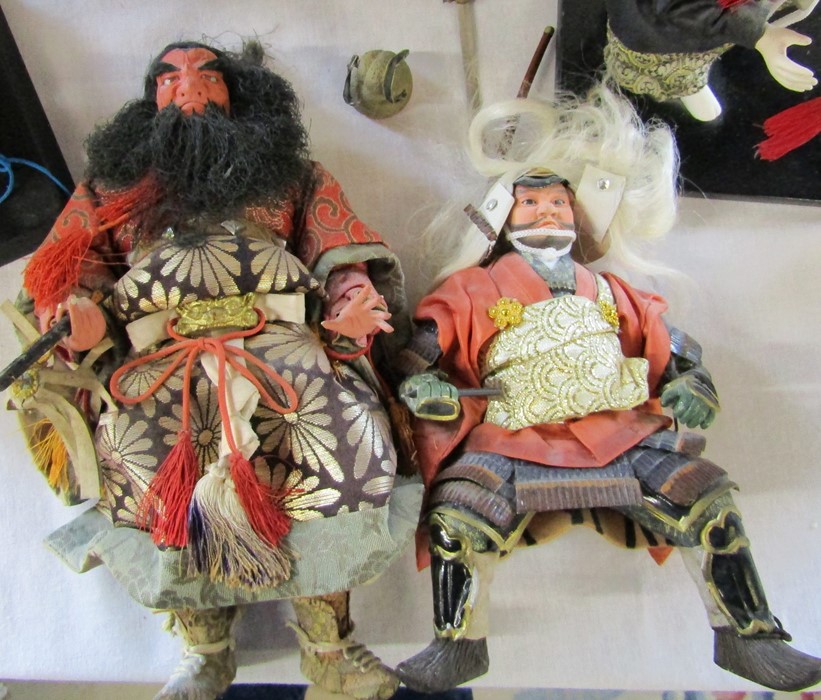 Various Japanese Samurai warrior dolls (2 boxes) - Image 3 of 5