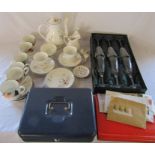 Various ceramics inc Royal Albert Summer Breeze part tea service, Wedgwood, Hankook and boxed set of