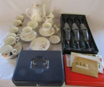 Various ceramics inc Royal Albert Summer Breeze part tea service, Wedgwood, Hankook and boxed set of