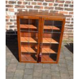 Small glass fronted display cabinet W 77cm Ht 95cm