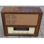 Vintage Coronet Ambassador radio in a wooden case (untested)
