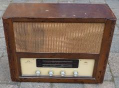 Vintage Coronet Ambassador radio in a wooden case (untested)