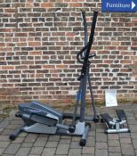 Roger Black cross trainer with instructions and a stepper machine