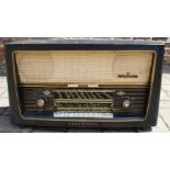 Large Normande Tannhauser cylinder radio w 66cm, h 39cm, d 25.5cm (untested)