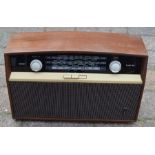 Vintage Bush VHF81 radio in a wooden case (untested)
