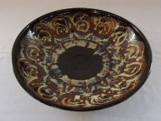 Alvingham Pottery slipware bowl D 33 cm