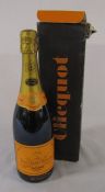 Boxed bottle of Veuve Clicquot Ponsardin champagne c.1980s