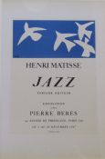 Framed Henri Matisse (1869-1954) lithographic print 'Jazz' Exposition Pierre Beres Paris 1947