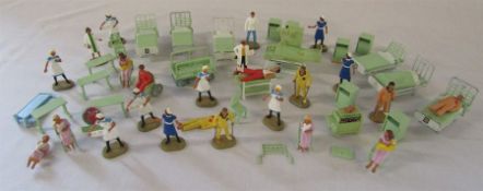 Britains miniature Hospital series figures and accessories