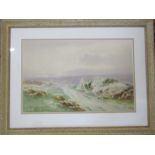 Charles E Brittan (1870-1949) framed watercolour landscape described to verso 'Near Prince Hall