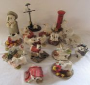 Assorted Leonardo Collection Westie dog figurines inc Surprise! and Morning Post