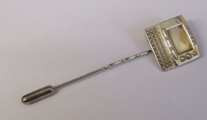 Silver stick pin / tie pin in the form of a Philips TV Birmingham 1995 weight 0.13 ozt
