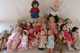 2 boxes of dolls and accessories c.1950s