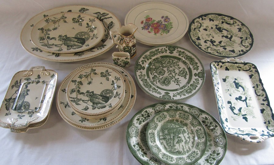 Assorted plates and dishes inc Bramble B&B, Ironstone Indian Tree, Masons and Wedgwood