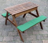 Child's picnic  / sand table with seat covers