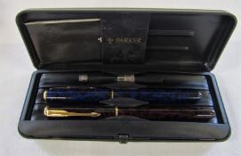 Boxed Parker Sonnet fountain pen set