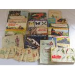 16 tea / cigarette card books, Kensitas silk cards (flags of the world) and a sealed pack of